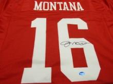 Joe Montana of the San Francisco 49ers signed autographed football jersey TAA COA 883