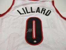 Damian Lillard of the Portland Trail Blazers signed autographed basketball jersey PAAS COA 243