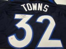 Karl Anthony Towns of the Minnesota Timberwolves signed autographed basketball jersey PAAS COA 192