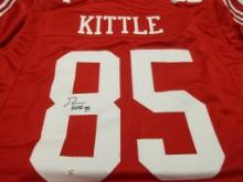 George Kittle of the San Francisco 49ers signed autographed basketball jersey PAAS COA 338