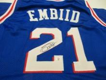 Joel Embiid of the Phladelphia 76ers signed autographed basketball jersey PAAS COA 880