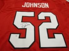 Reese Johnson of the Chicago Blackhawks signed autographed hockey jersey PAAS COA 335