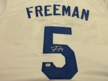 Freddie Freeman of the La Dodgers signed autographed baseball jersey PAAS COA 051