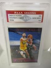 Stephen Curry Warriors 2020-21 Panini Pink #106 graded PAAS Gem Mint 9.5