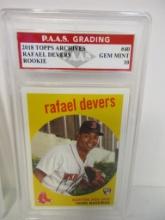 Rafael Devers Boston Red Sox 2018 Topps Archives ROOKIE #40 graded PAAS Gem Mint 10