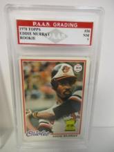 Eddie Murray Baltimore Orioles 1978 Topps ROOKIE #36 graded PAAS NM 7
