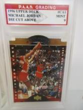 Michael Jordan Chicago Bulls 1996 Upper Deck A Cut Above #CA1 graded PAAS Mint 9