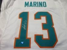 Dan Marino of the Miami Dolphins signed autographed football jersey TAA COA 739