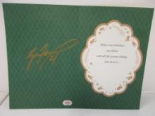 Brett Favre of the Green Bay Packers signed autographed greeting card PAAS COA 233