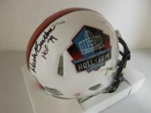 Dick Butkus of the Chicago Bears signed autographed Hall of Fame mini helmet PAAS COA 014
