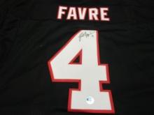 Brett Favre of the Atlanta Falcons signed autographed football jersey Brett Favre Authentic COA