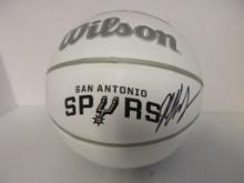 Victor Wembanyama of the San Antonio Spurs signed autographed mini logo basketball PAAS COA 755