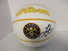 Nikola Jokic of the Denver Nuggets signed autographed mini logo basketball PAAS COA 764