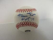 Willie Mays of the San Francisco Giants signed auto baseball w/Inscription Say Hey Authenticated Hol
