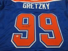 Wayne Gretzky of the Edmonton Oilers signed autographed hockey jersey PAAS COA 672