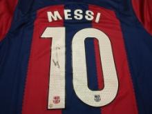 Leo Messi of the Barcelona signed autographed soccer jersey PAAS COA 919