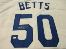 Mookie Betts of the LA Dodgers signed autographed baseball jersey PAAS COA 975