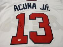 Ronald Acuna Jr of the Atlanta Braves signed autographed baseball jersey PAAS COA 712