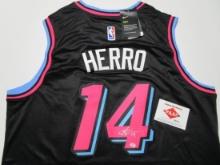 Tyler Herro of the Miami Heat signed autographed basketball jersey PAAS COA 737