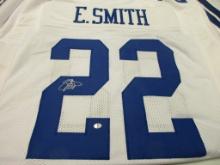 Emmitt Smith of the Dallas Cowboys signed autographed football jersey PAAS COA 941