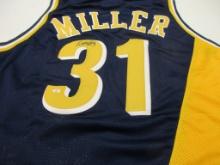 Reggie Miller of the Indiana Pacers signed autographed basketball jersey PAAS COA 063