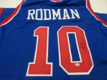 Dennis Rodman of the Detroit Pistons signed autographed basketball jersey PAAS COA 986