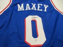 Tyrese Maxey of the Philadelphia 76ers signed autographed basketball jersey PAAS COA 498