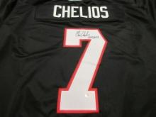 Chris Chelios of the Chicago Blackhawks signed autographed hockey jersey PAAS COA 139