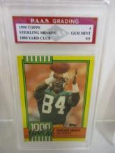 Sterling Sharpe Green Bay Packers 1990 Topps 1000 Yard Club #4 graded PAAS Gem Mint 9.5
