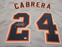 Miguel Cabrera of the Detroit Tigers signed autographed baseball jersey PAAS COA 085