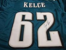 Jason Kelce of the Philadelphia Eagles signed autographed football jersey PAAS COA 870