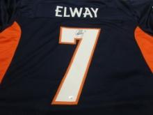 John Elway of the Denver Broncos signed autographed football jersey PAAS COA 850