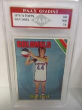 Dan Issel Colonels 1975-76 Topps #260 graded PAAS NM 7.5
