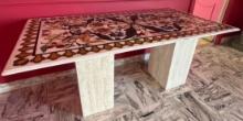 Hand Painted Marble Table