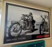Dennis Hopper and Peter Fonda Easy Rider Movie Framed Poster