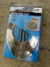 Brushed Nickel Remodel Covered Plate (like new)