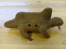 Pre-Columbian Style Lizard / Decorative Lizard / Clay / Pottery