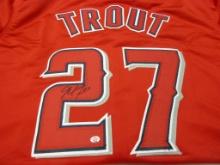Mike Trout of the LA Angels signed autographed baseball jersey PAAS COA 328