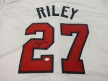 Austin Riley of the Atlanta Braves signed autographed baseball jersey PAAS COA 565