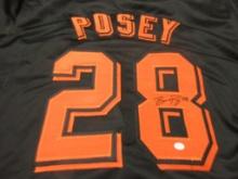 Buster Posey of the San Francisco Giants signed autographed baseball jersey PAAS COA 135