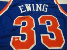 Patrick Ewing of the New York Knicks signed autographed basketball jersey PAAS COA 106