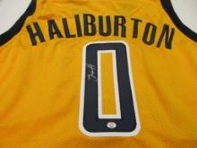 Tyrese Haliburton of the Indiana Pacers signed autographed basketball jersey PAAS COA 494