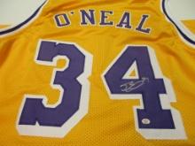 Shaquille O'Neal of the LA Lakers signed autographed basketball jersey PAAS COA 429