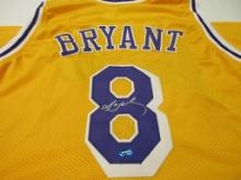 Kobe Bryant of the LA Lakers signed autographed basketball jersey TAA COA 704
