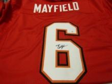 Baker Mayfield of the Tampa Bay Buccaneers signed autographed football jersey PAAS COA 844