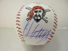 Oneil Cruz of the Pittsburgh Pirates signed autographed logo baseball PAAS COA 097