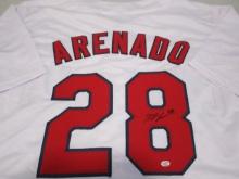 Nolan Arenado of the St Louis Cardinals signed autographed baseball jersey PAAS COA 192