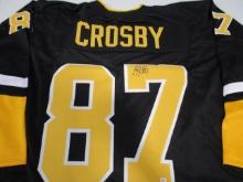 Sidney Crosby of the Pittsburgh Penguins signed autographed hockey jersey PAAS COA 123