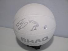 Shaquille O'Neal of the LA Lakers signed autographed White SHaq basketball Schwartz Holo