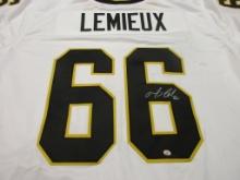 Mario Lemieux of the Pittsburgh Penguins signed autographed hockey jersey PAAS COA 050